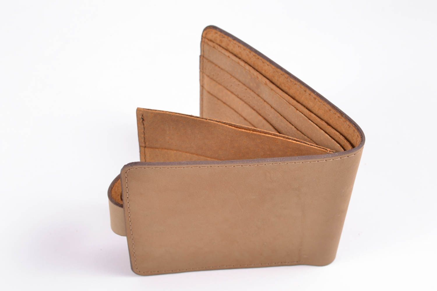 Handmade leather wallet for men photo 5