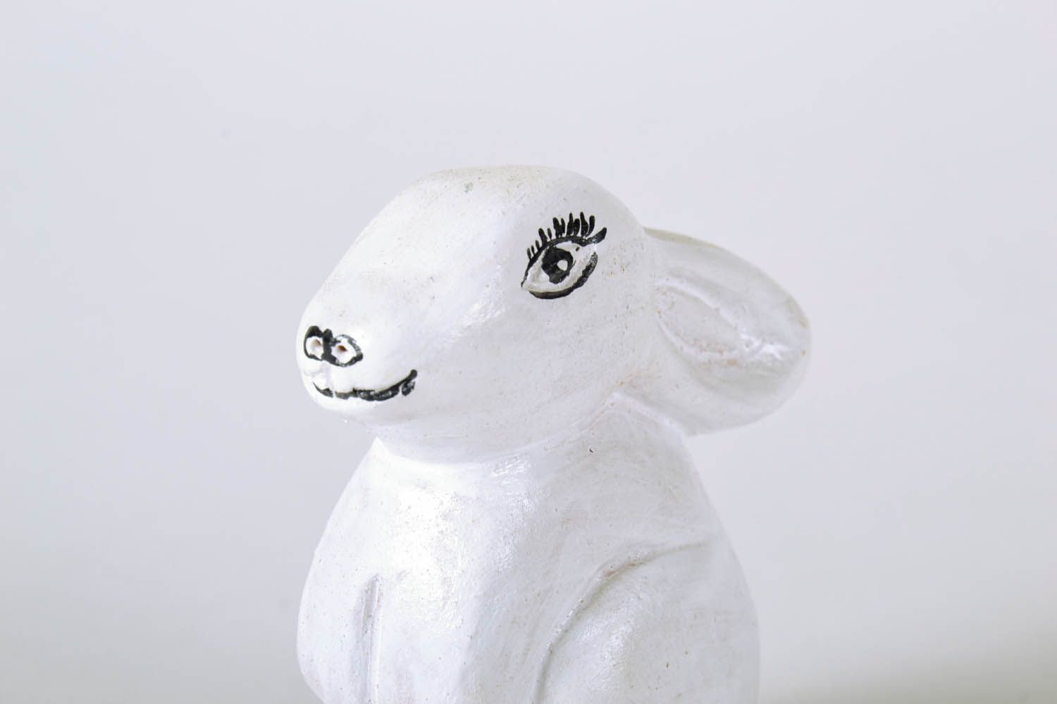 Ceramic statuette White Hare photo 4