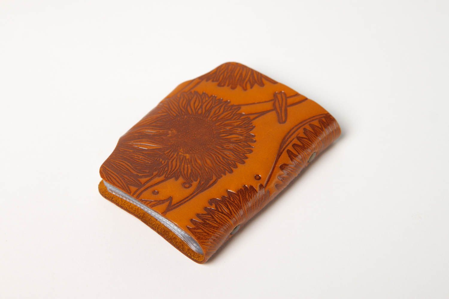 Stylish handmade leather card holder unusual cardholder ideas business gift idea photo 3