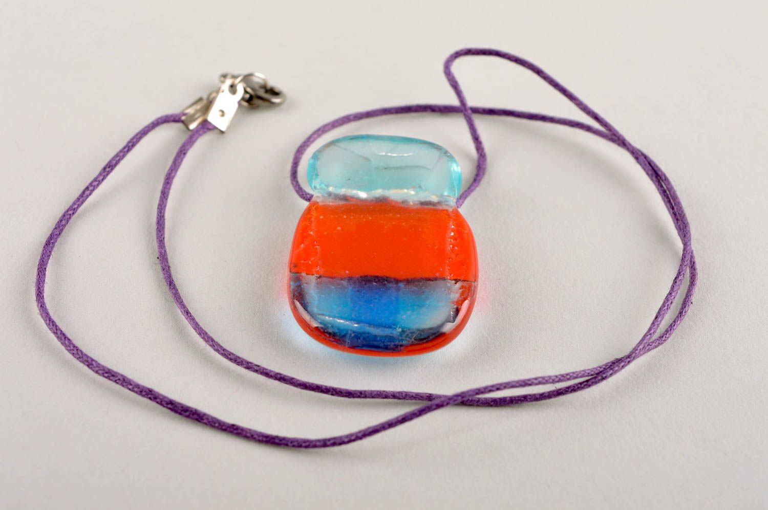 Handmade pendant designer pendant unusual glass accessories gift ideas photo 3
