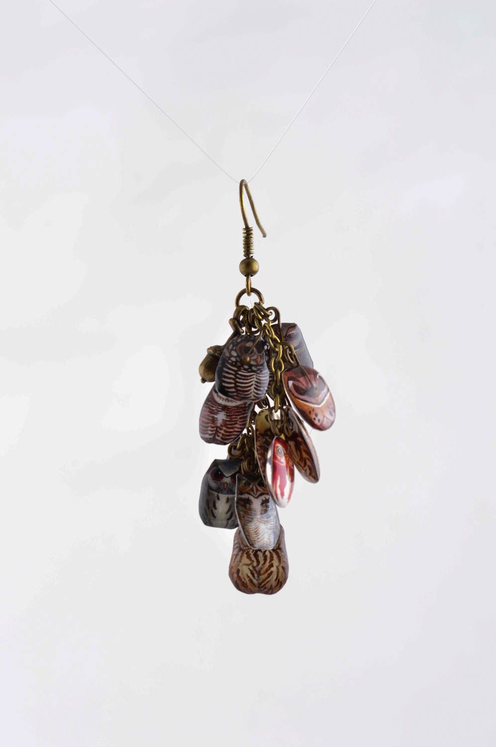 Modeschmuck Ohrringe handmade originelles Geschenk Metall Ohrringe für Damen foto 2