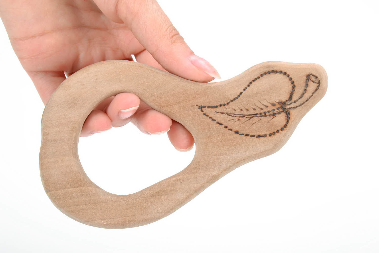 Wooden teething toy Pear photo 2