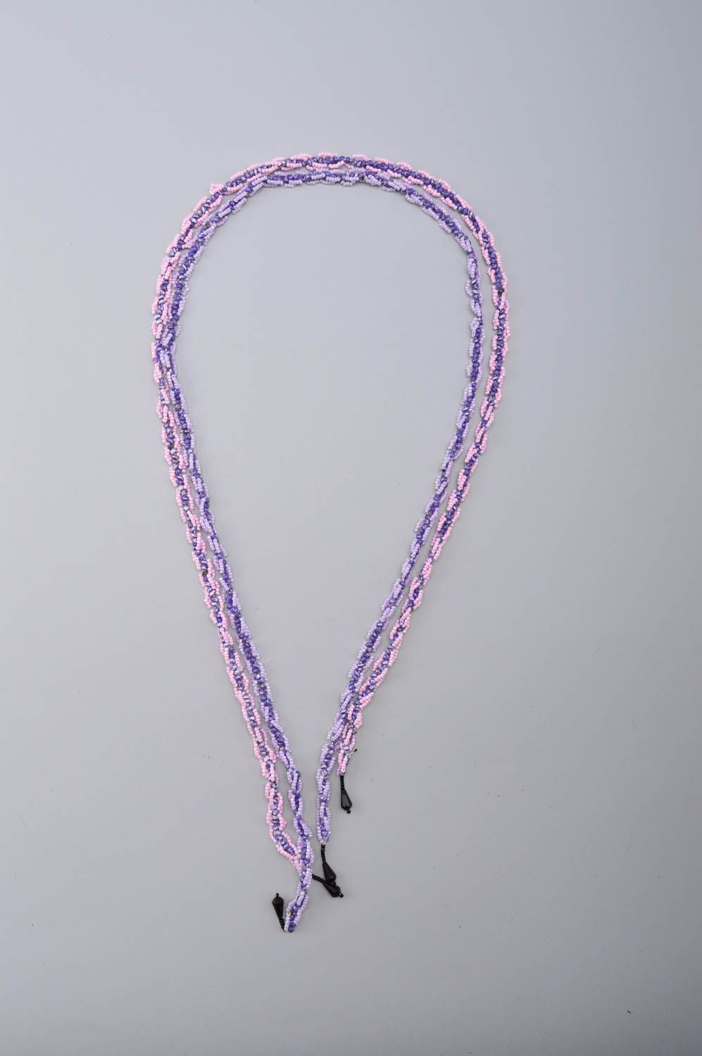 Handmade necklace bead necklace unusual neck accessory designer jewelry photo 5