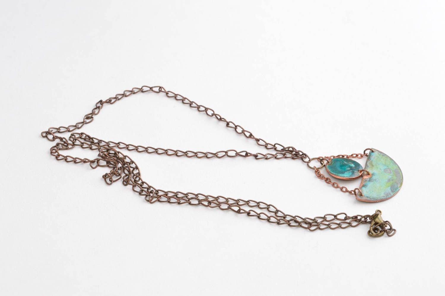 Copper necklace handmade designer necklace chain necklace copper jewelry photo 3