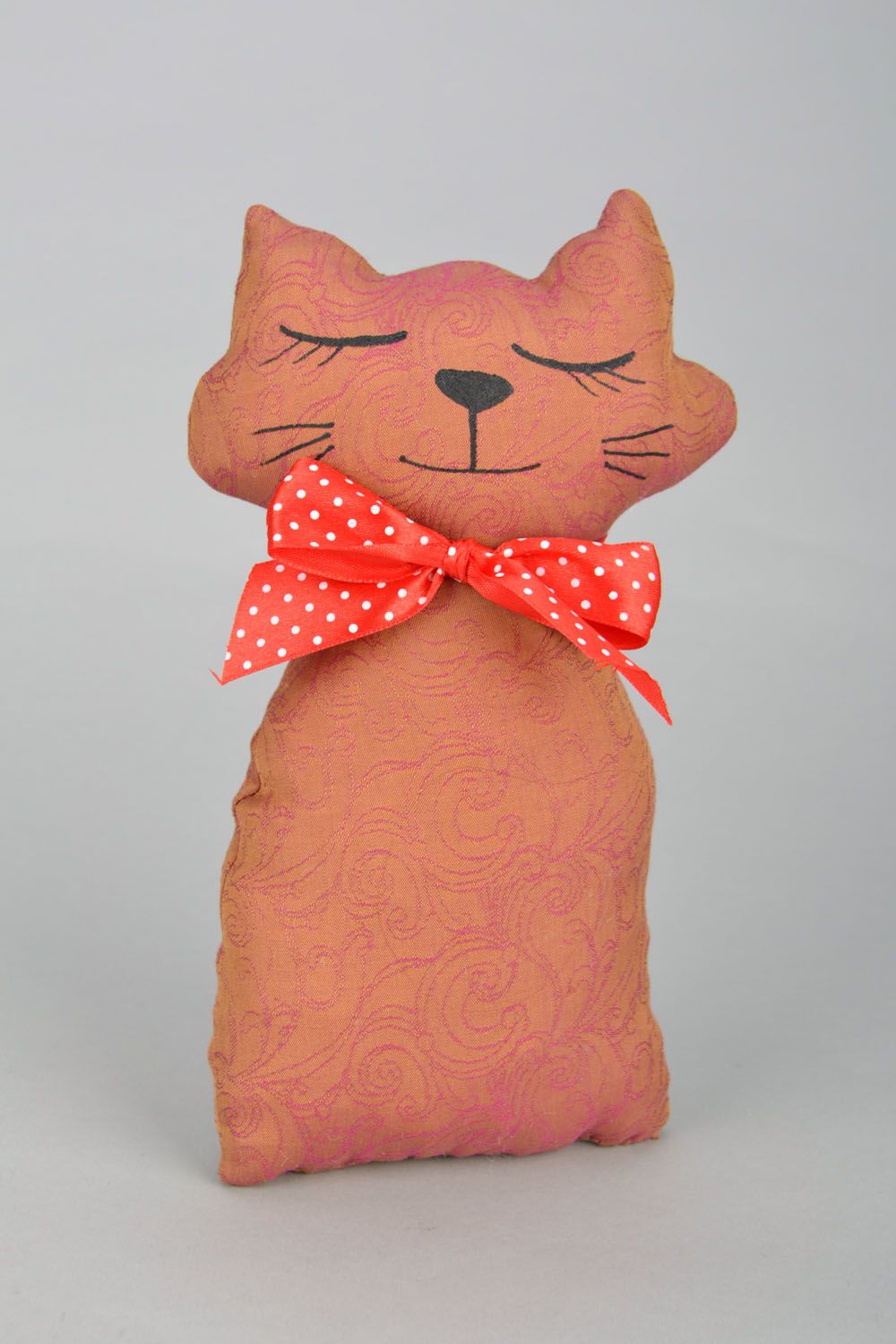 Soft toy Cat with a Bow photo 3