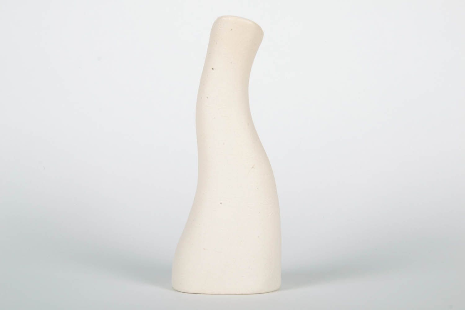 Handmade ceramic white 8 inches vase for décor 0,67 lb photo 4