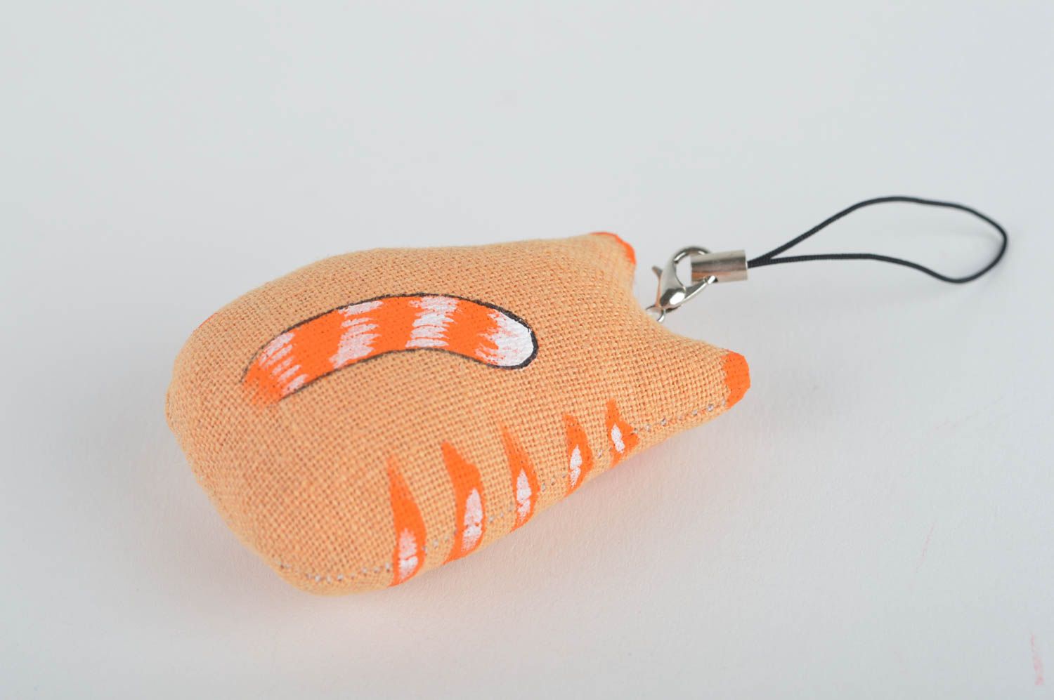 Unusual handmade soft toy keychain design bag charm phone charm gift ideas photo 5