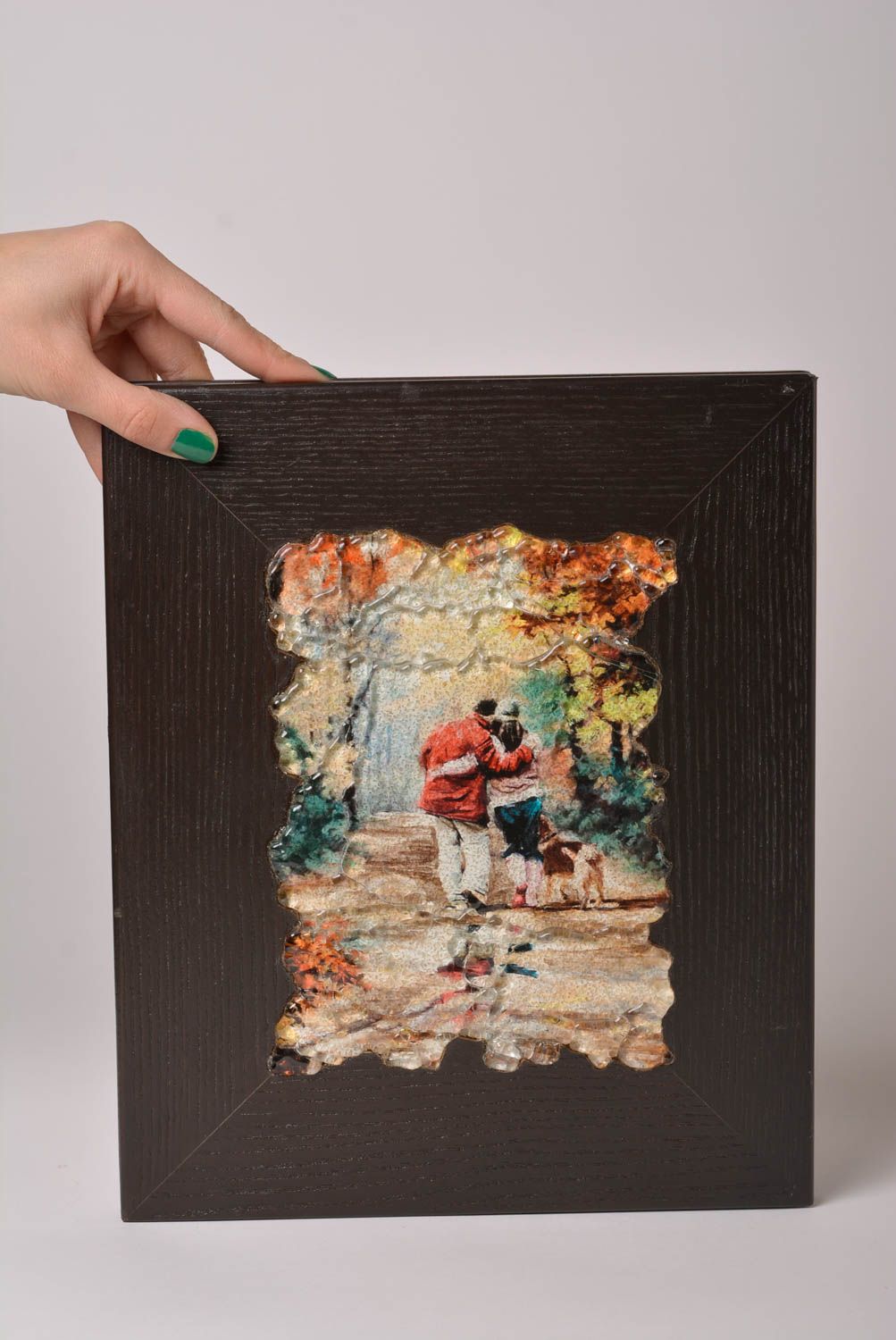 Handmade designer wood panel beautiful interior picture decorative use only photo 2