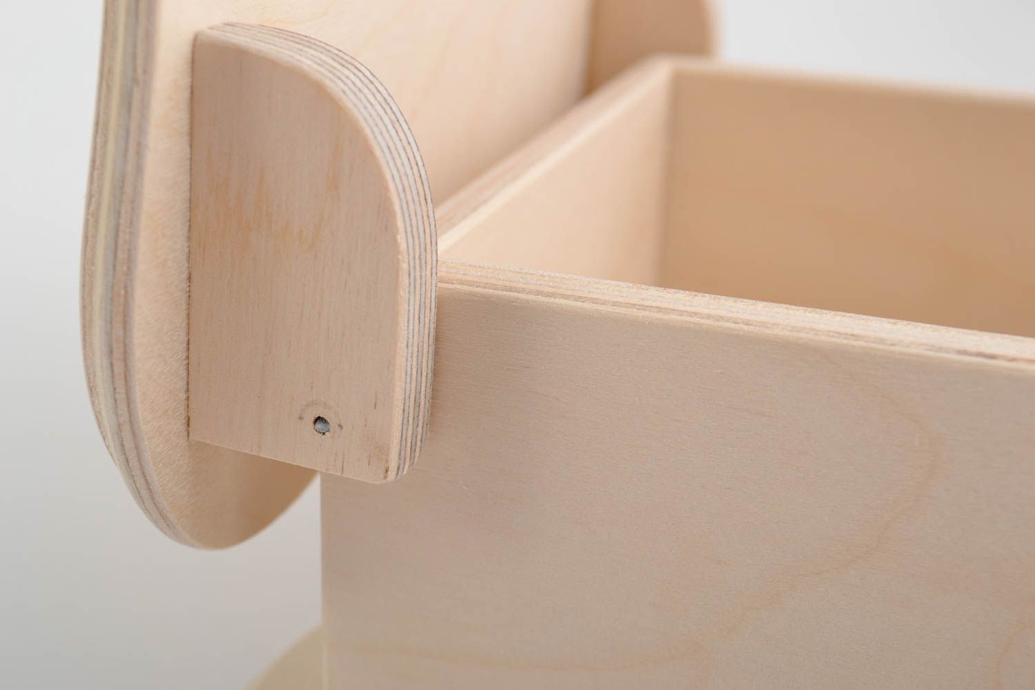 Beautiful handmade plywood blank box for creative work DIY photo 5