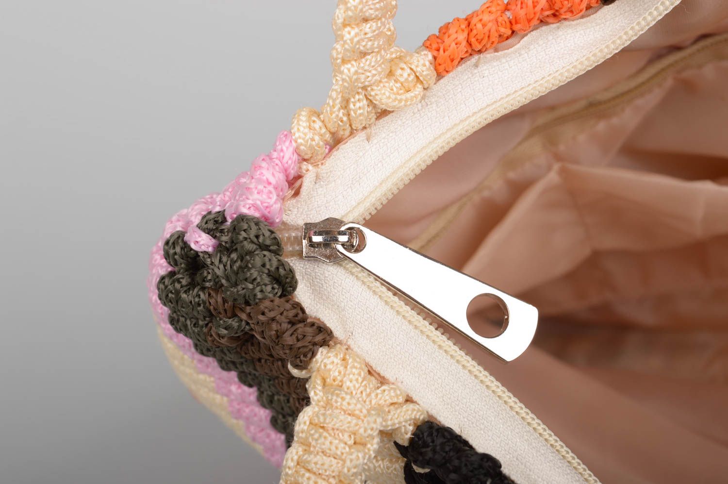 Unusual handmade crochet bag handmade design shoulder bag gifts for her photo 4