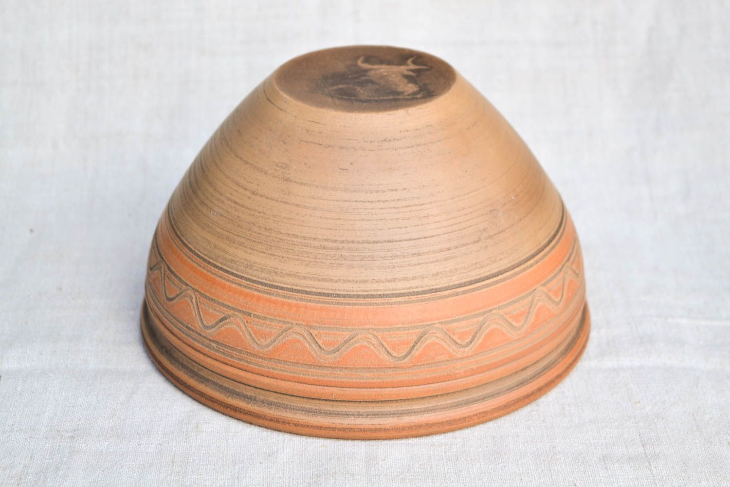 Cuenco de cerámica artesanal pintado utensilio de cocina regalo original foto 5
