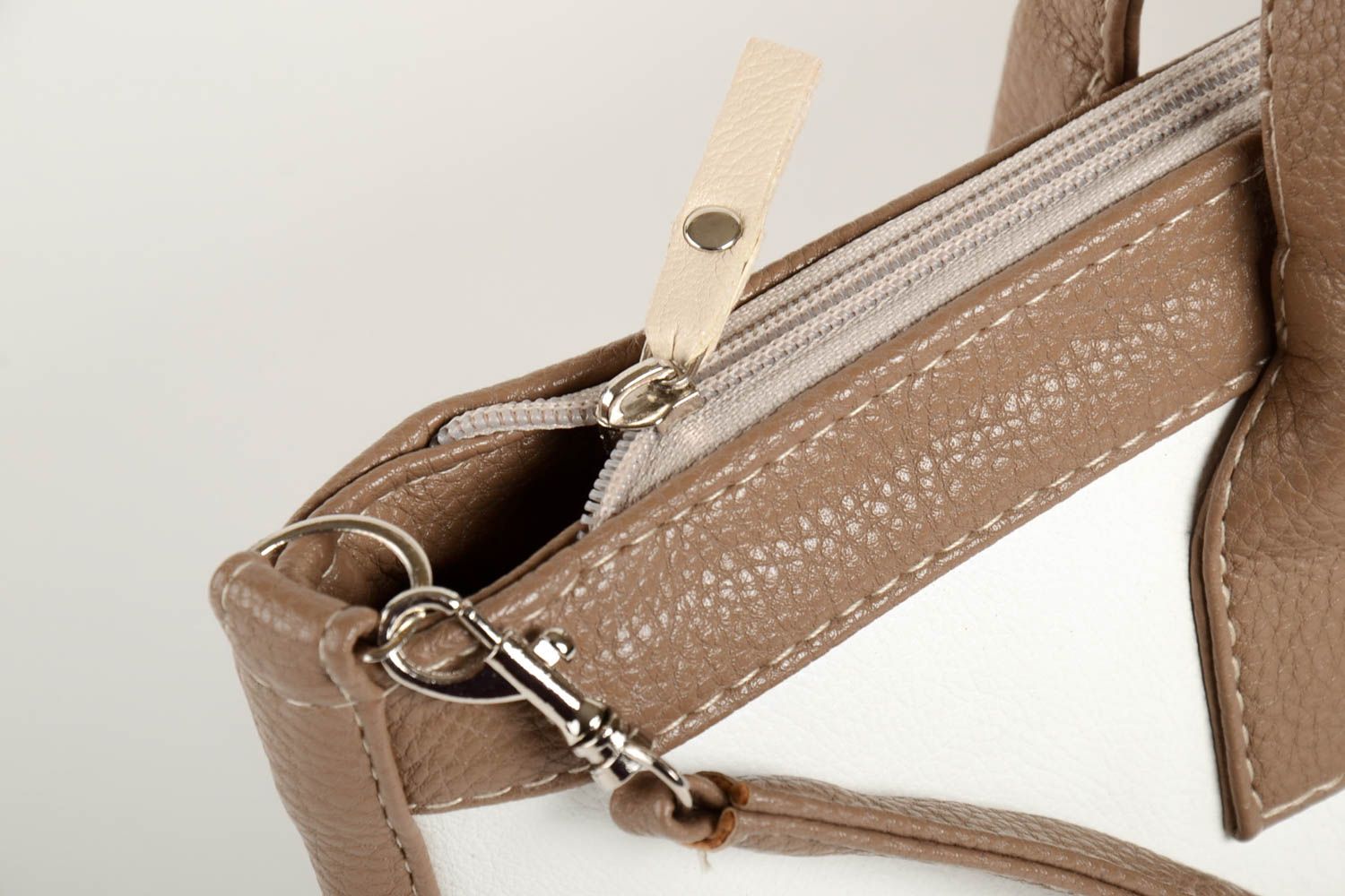 Handmade leatherette handbag designer summer purse summer handbag large bag photo 3