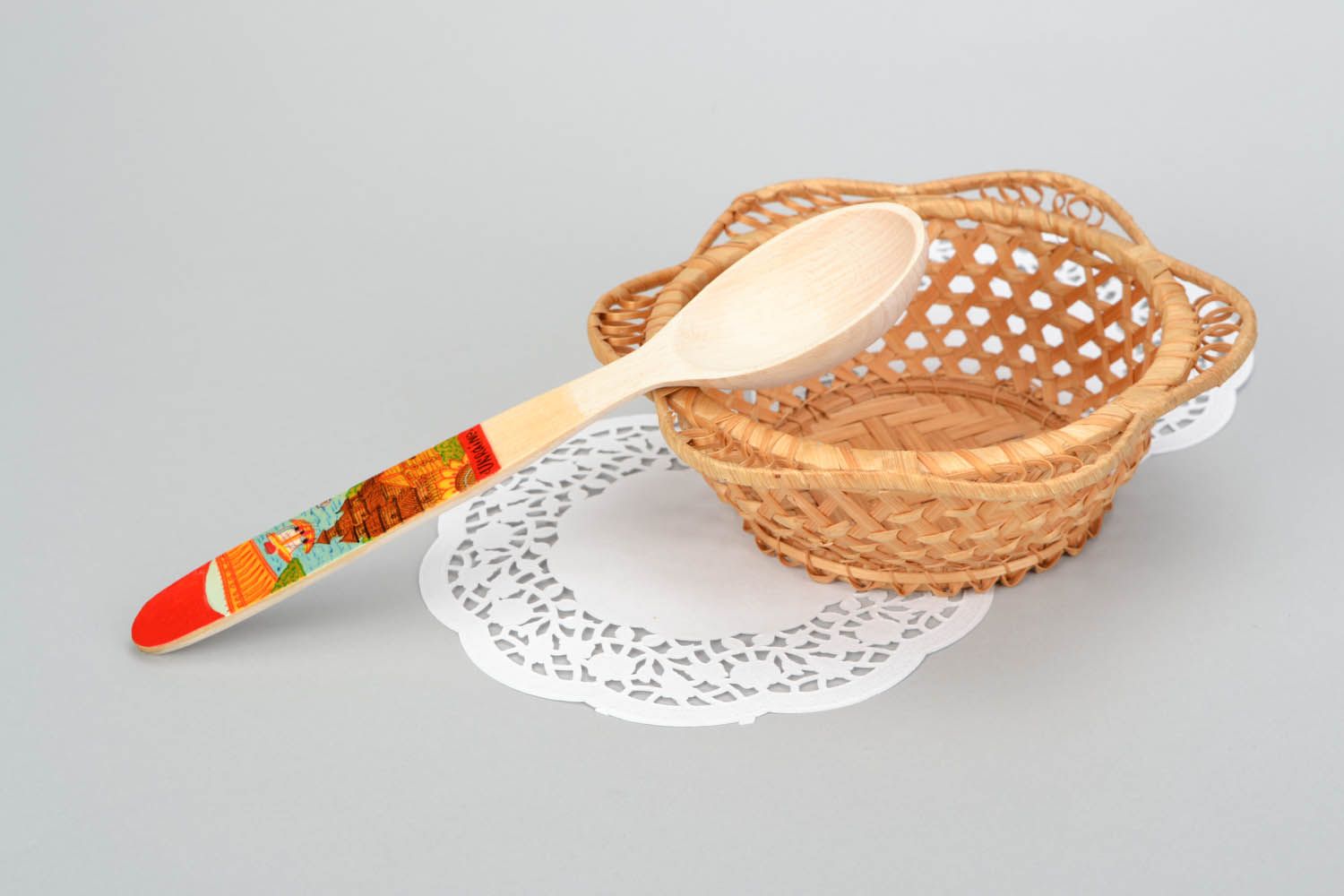 Wooden spoon for stirring photo 1