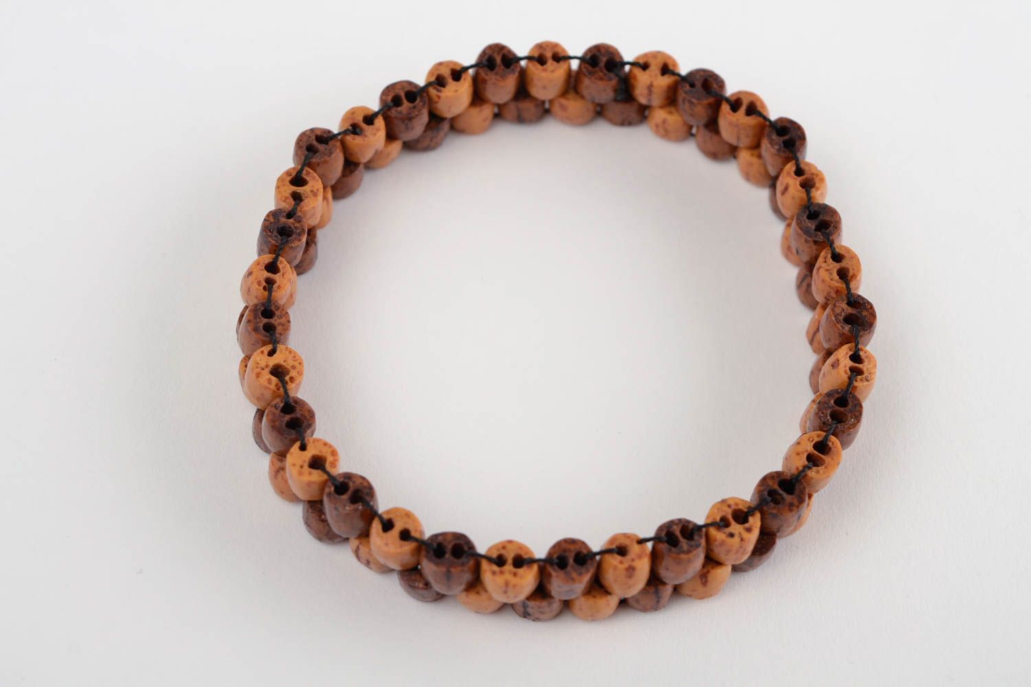 Handmade bracelet wooden jewelry bead bracelet designer accessories gift ideas photo 6
