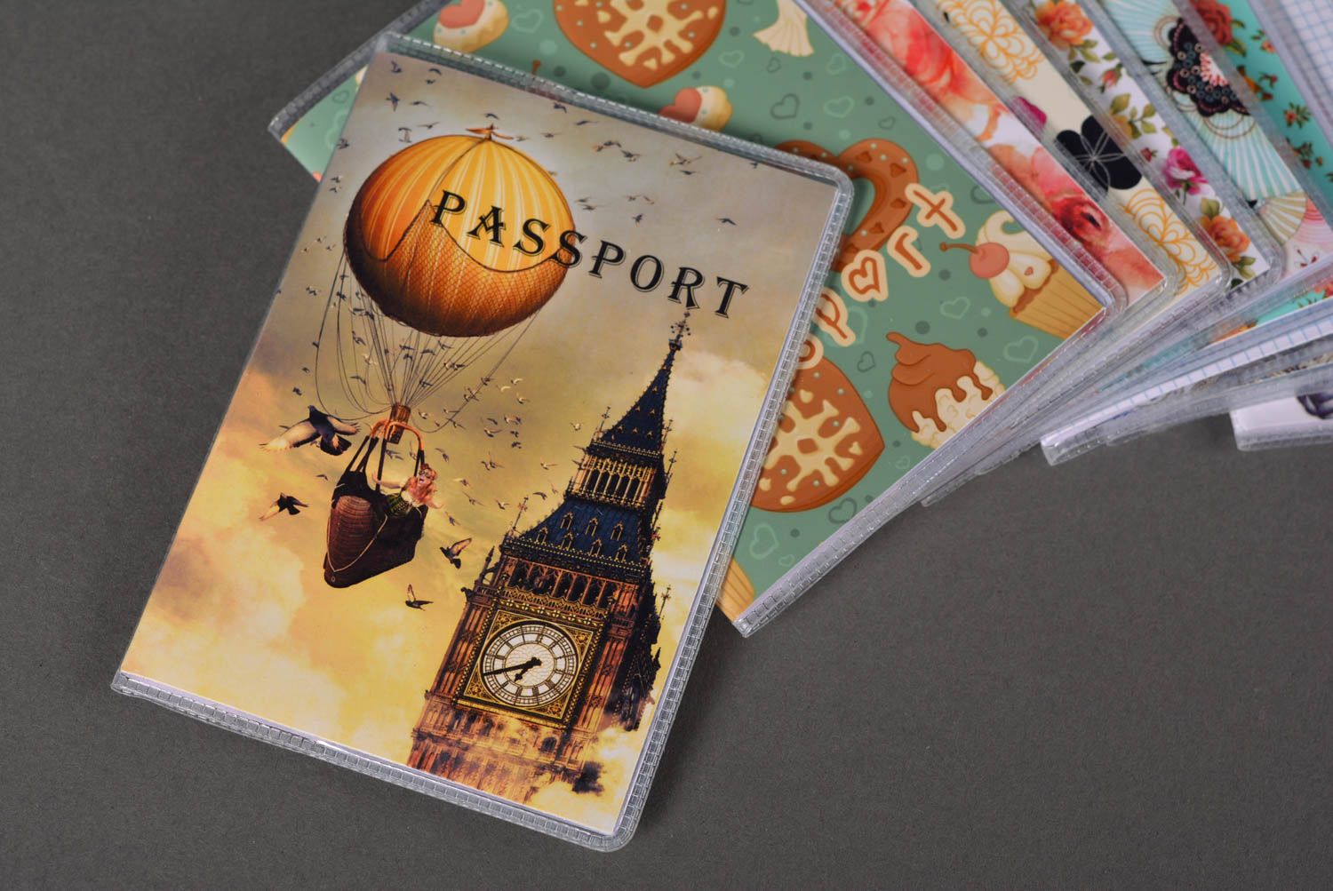 Обложка на паспорт хэндмэйд оригинальный подарок обложка для документов Лондон фото 1