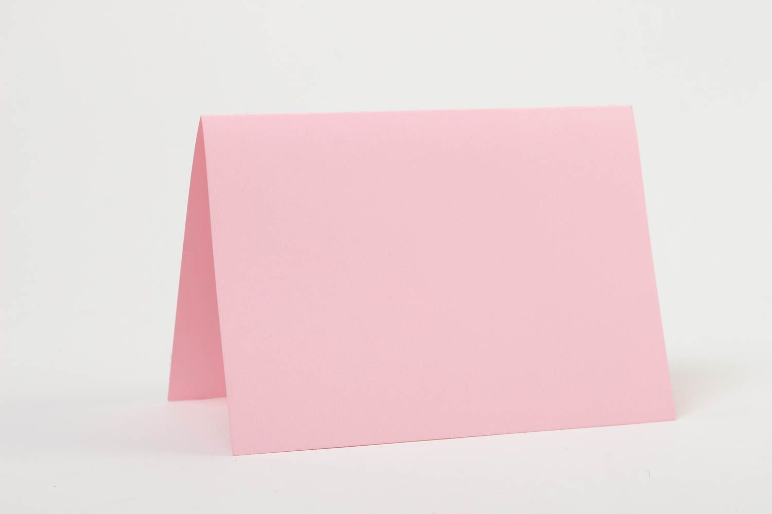 Tarjeta de felicitación postal hecha a mano rosada con flores regalo original foto 4