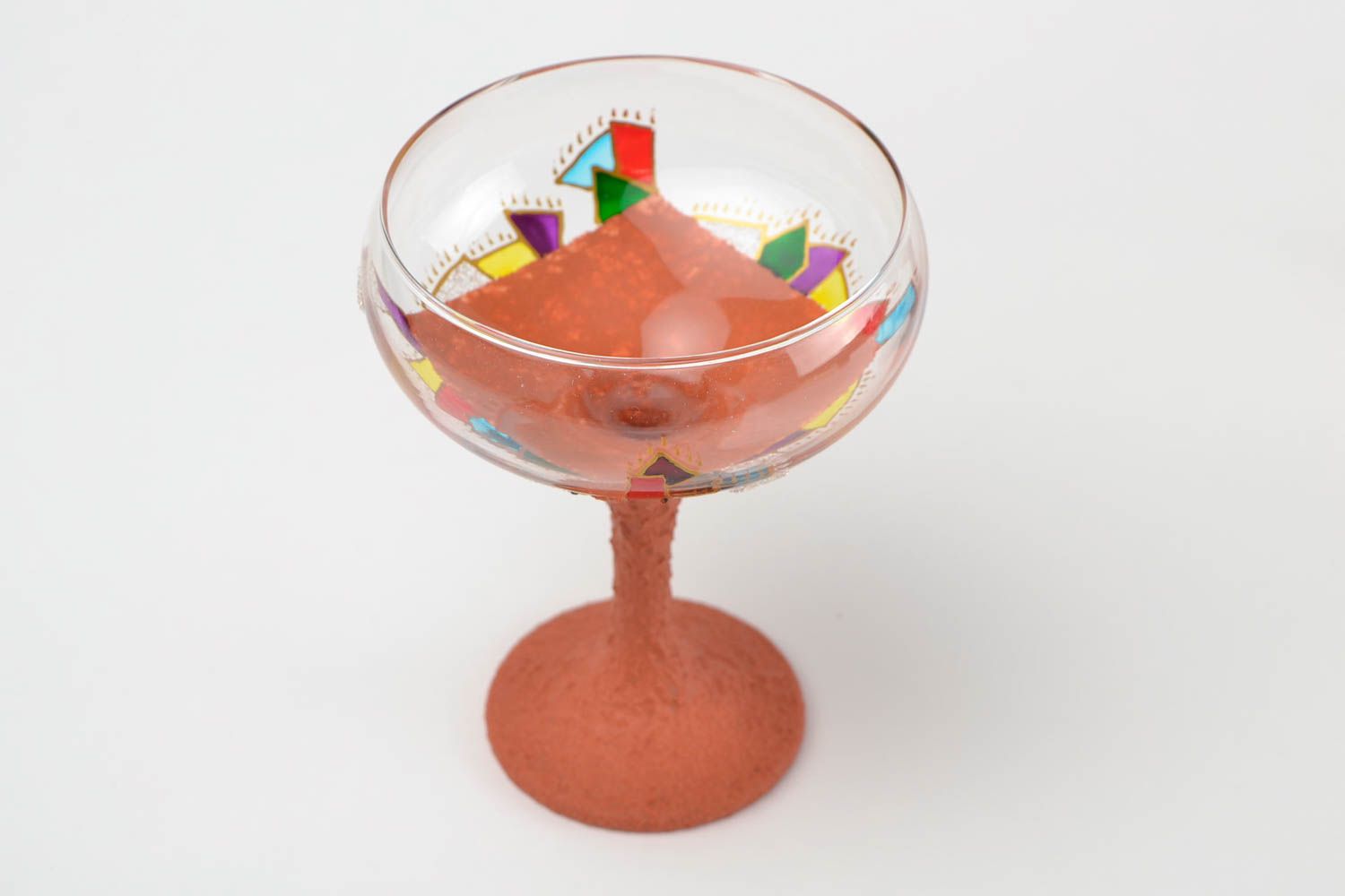 Copa de champagne hecho a mano de cristal utensilio de cocina regalo original foto 3