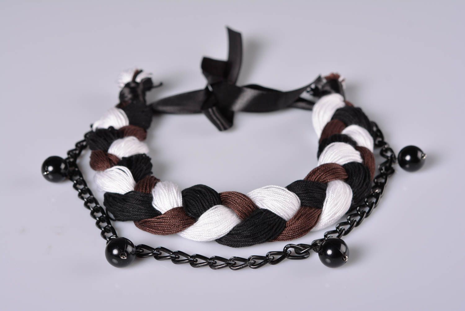 Collar de trenza hecho a mano  accesorios para mujeres regalo original foto 1