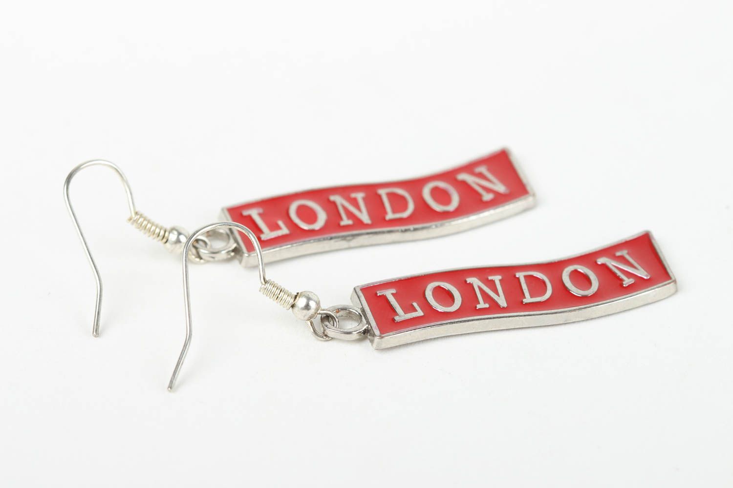 Handmade Metall Ohrringe Accessoire für Frauen Designer Schmuck London foto 3