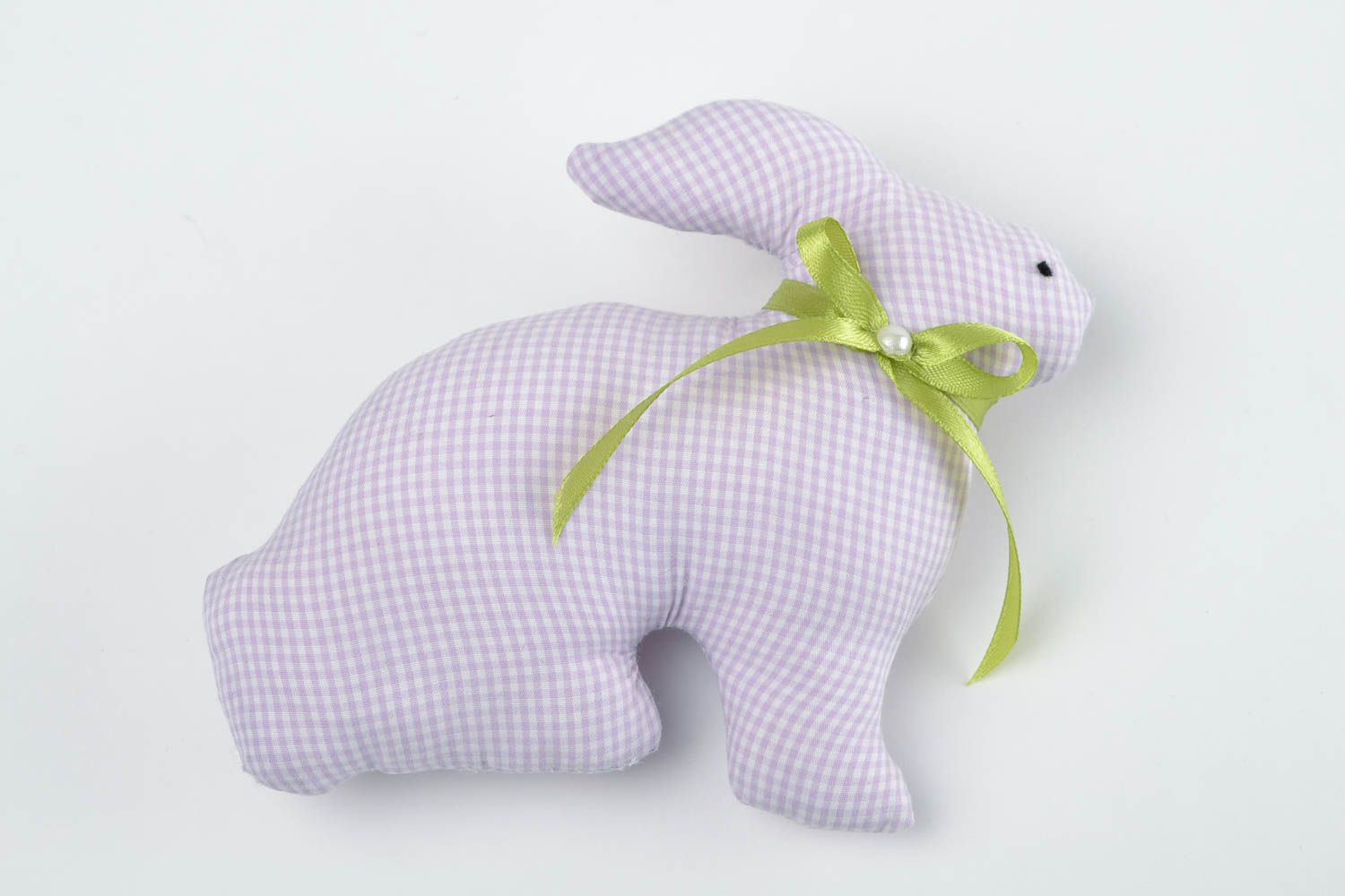 Jouet lapin de Pâques en tissu Peluche faite main décorative Cadeau original photo 4