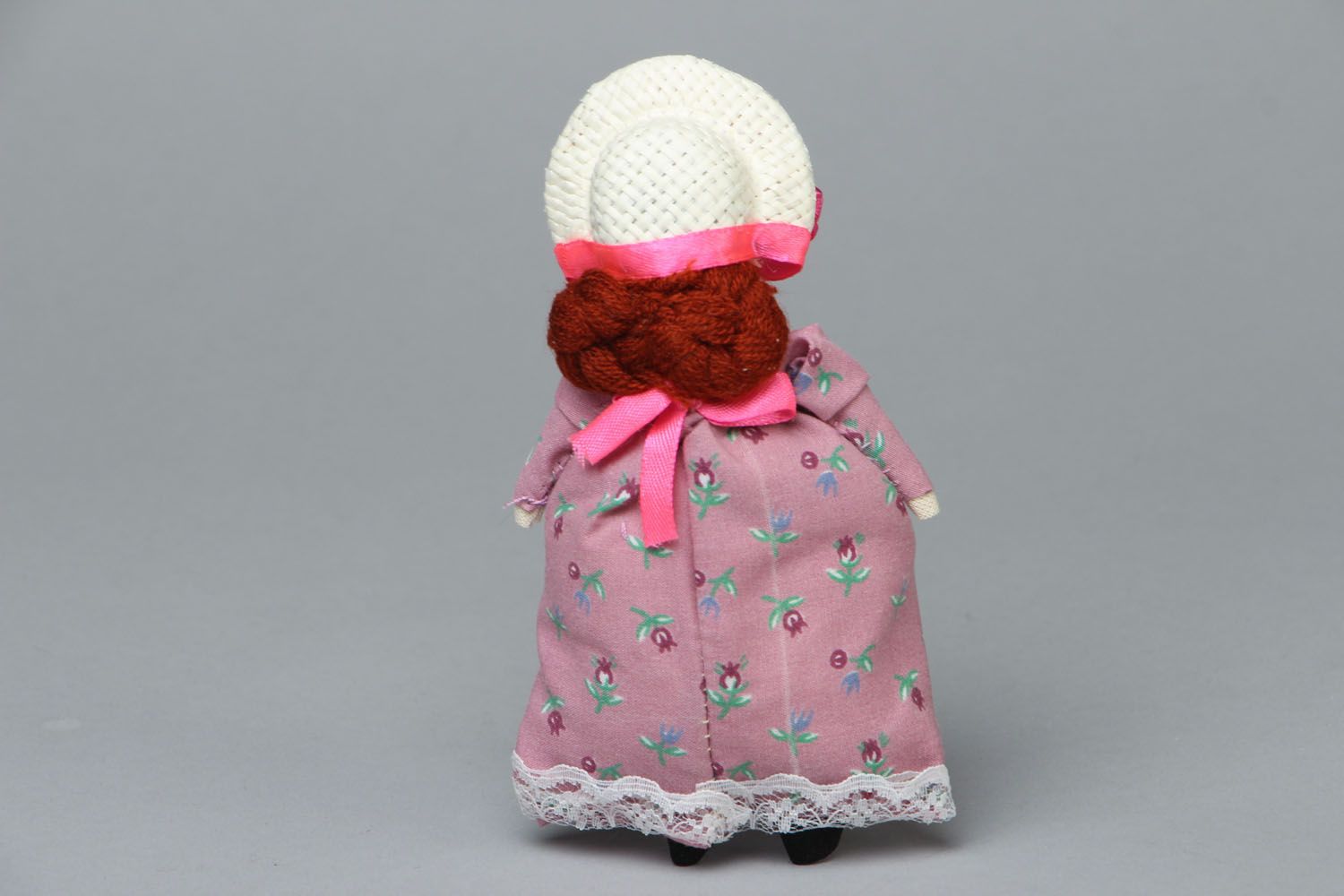 Interieur Puppe aus Textil Dame in Rosa foto 3