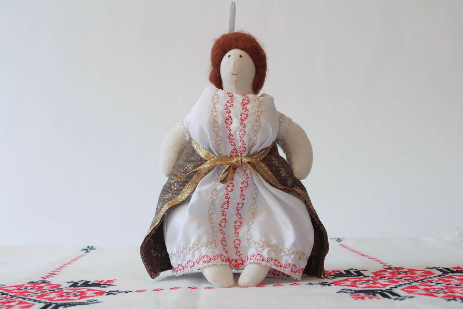 Мягкая текстильная кукла Украинка фото 4