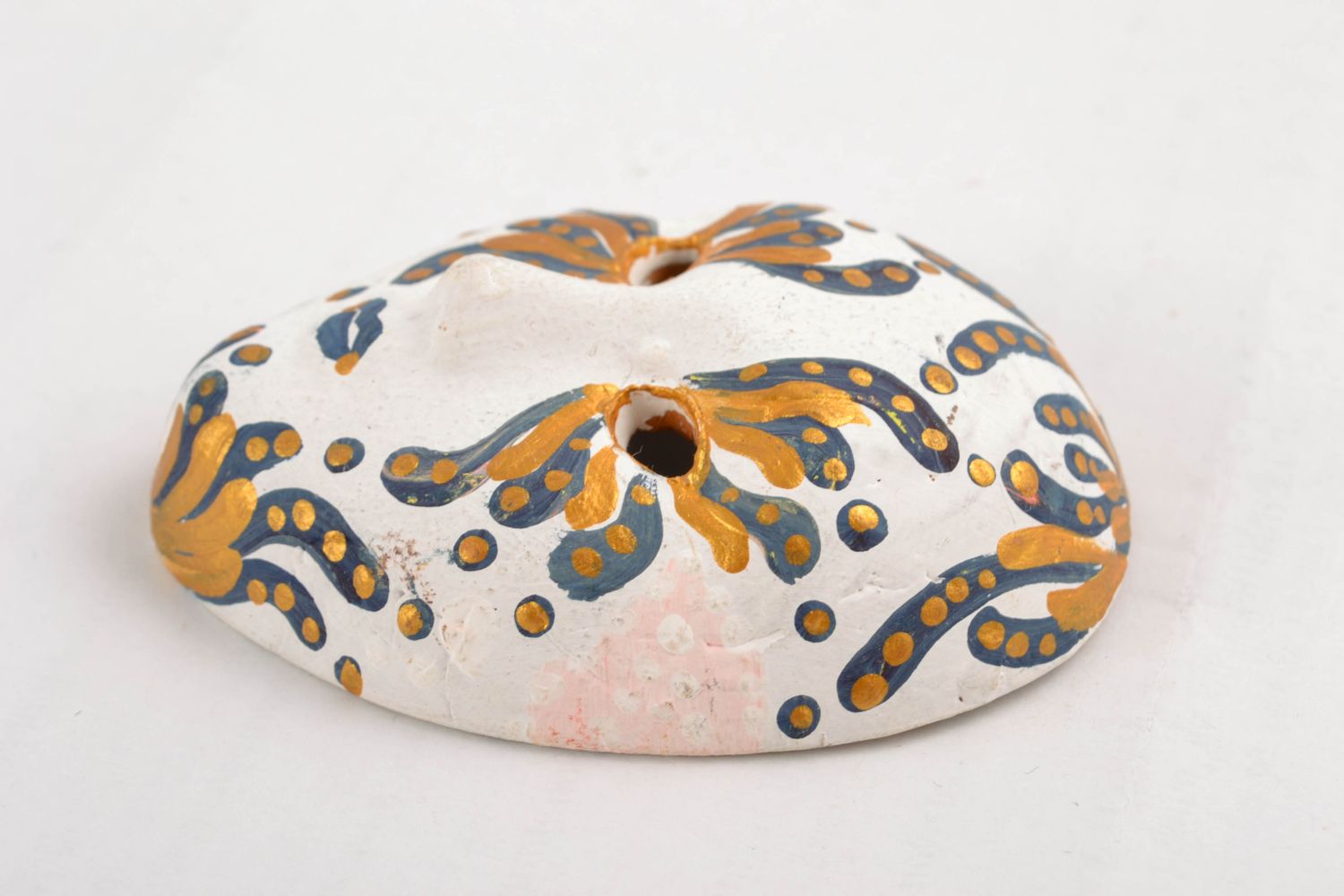 Aimant frigo masque décoratif en miniature fait main photo 3