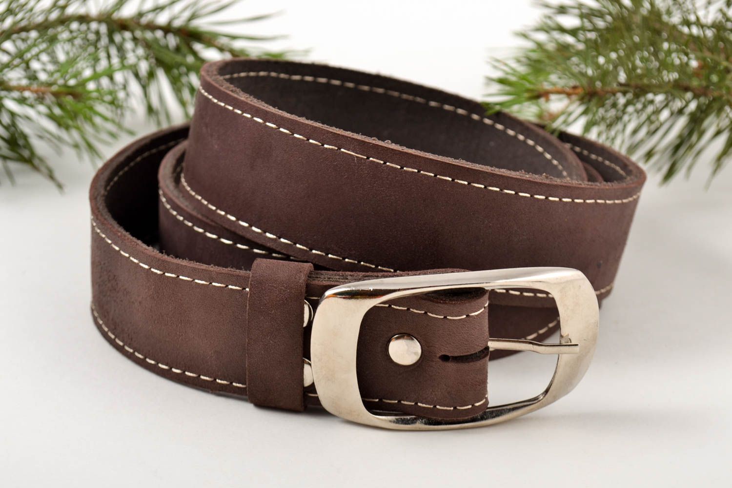Handmade men belt designer belts for men fashion accessories gifts for husband photo 1