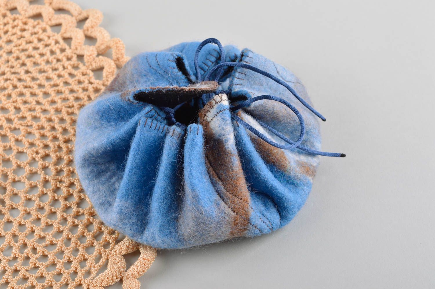 Мешочек для украшений ручной работы мешочек из ткани декоративный мешочек фото 1