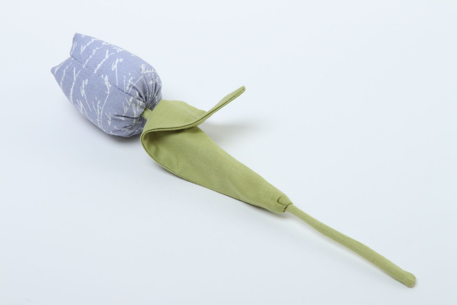 Flor de tela celeste hecha a mano tulipán artificial elemento decorativo foto 4
