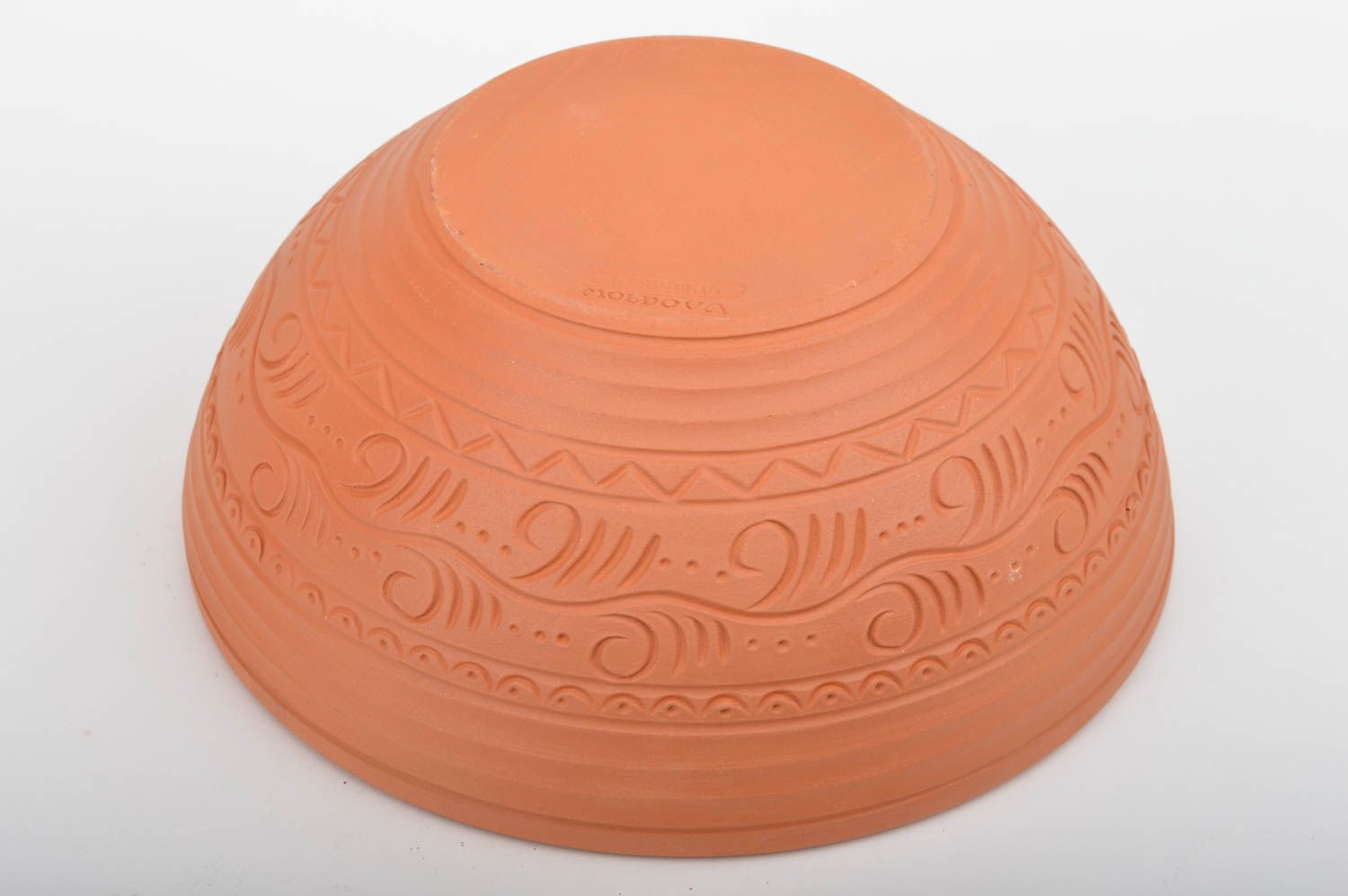Cuenco de cerámica hecho a mano grande para ensalada con capacidad de 1.5 litros foto 5