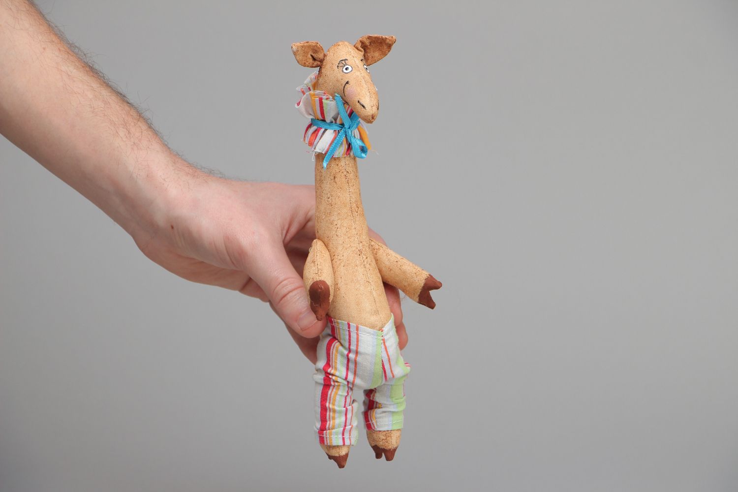 Мягкая тканевая игрушка для детей Жираф фото 4