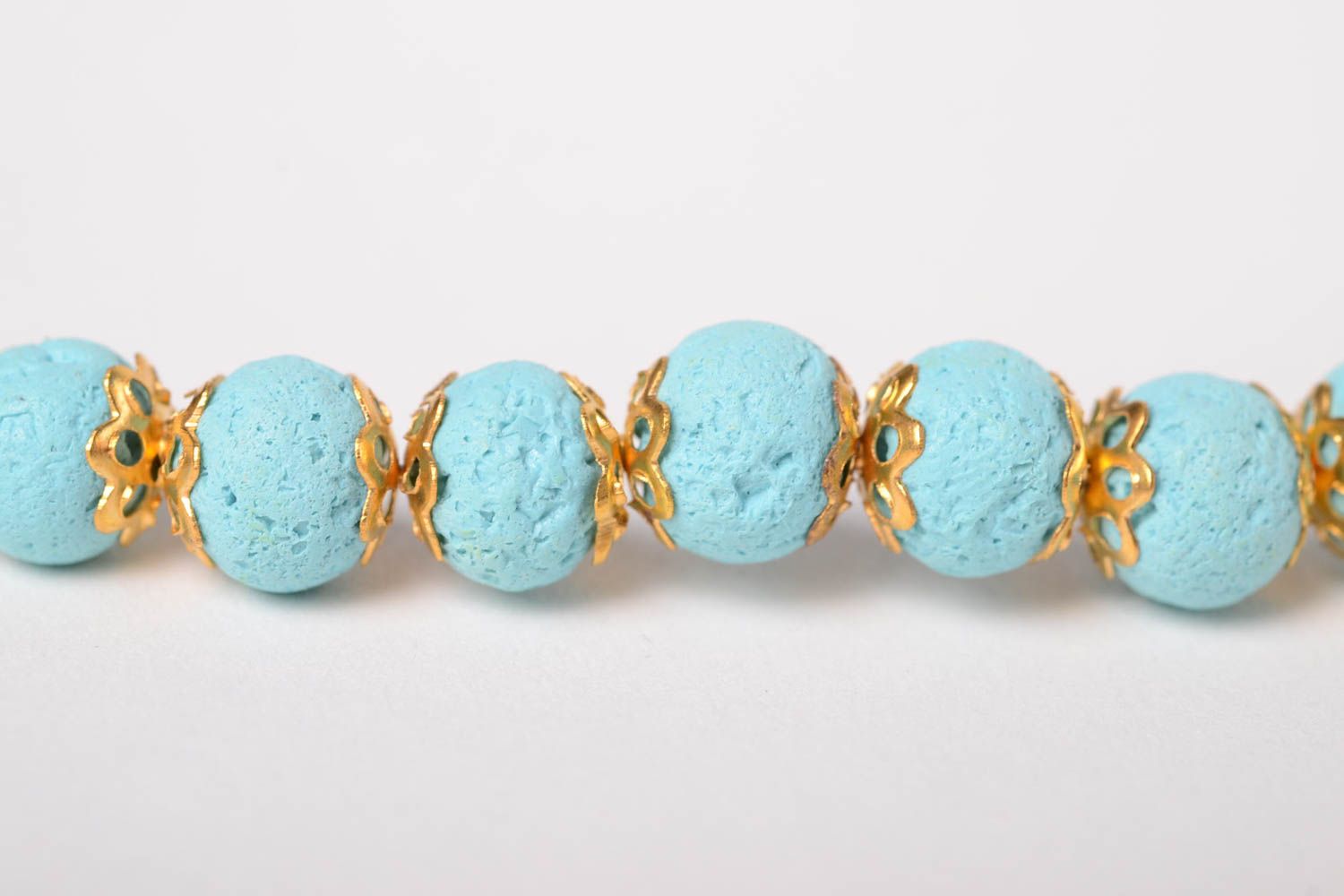 Handmade jewelry polymer clay bead bracelet stylish accessories for women photo 5