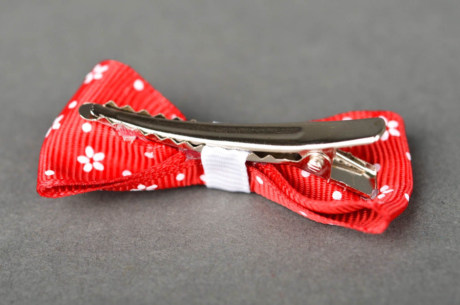 Hair bow handmade rep ribbon hair accessories hair clips barrettes for babies photo 3