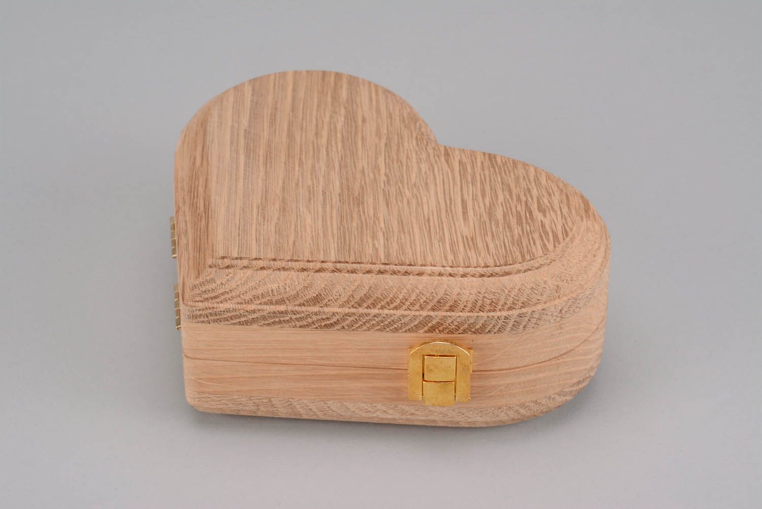 Roh-Holzschatulle mit Schließe foto 5