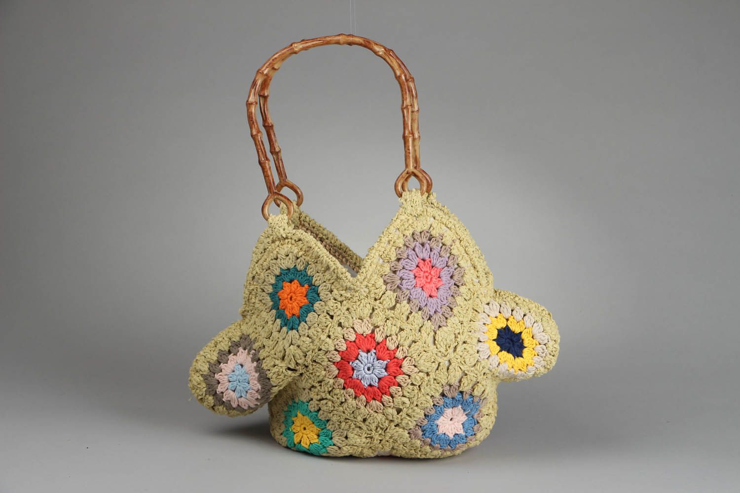 Crochet purse Rhombus photo 1