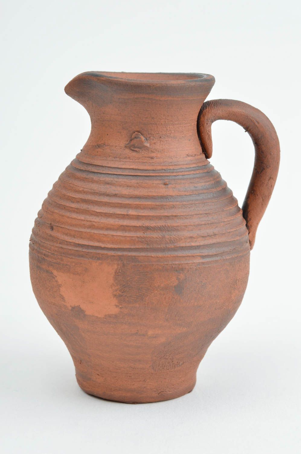 Wasserkrug Keramik handmade Öko Geschirr Wasser Kanne Ton Geschirr originell foto 3