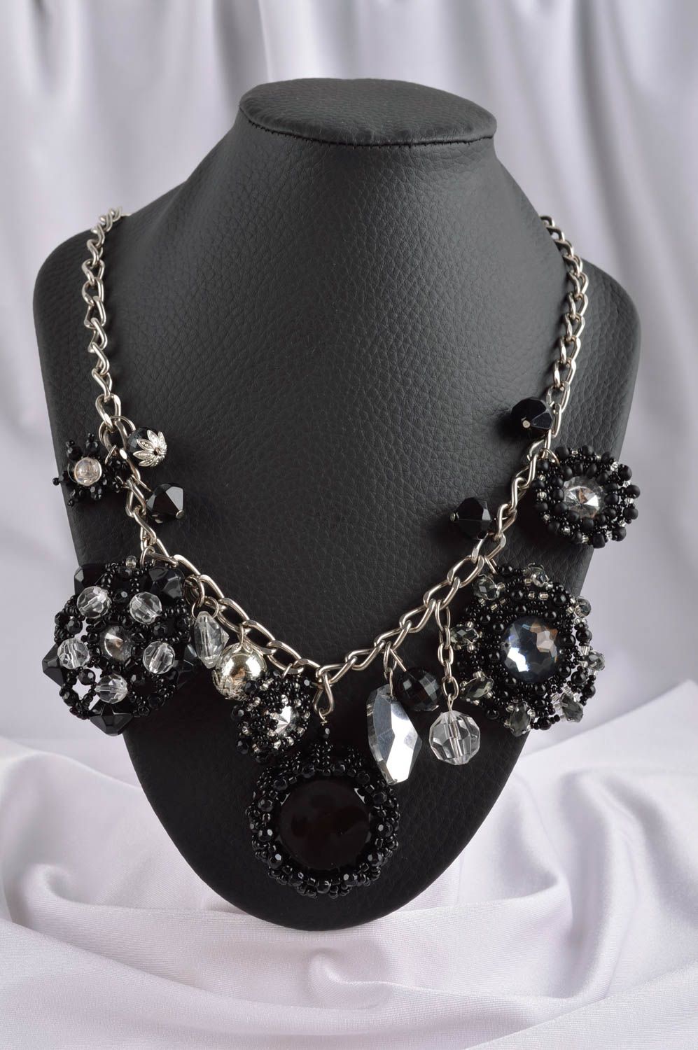 Schöne Kette handmade Collier Halskette Geschenk für Frau reine Handarbeit foto 1