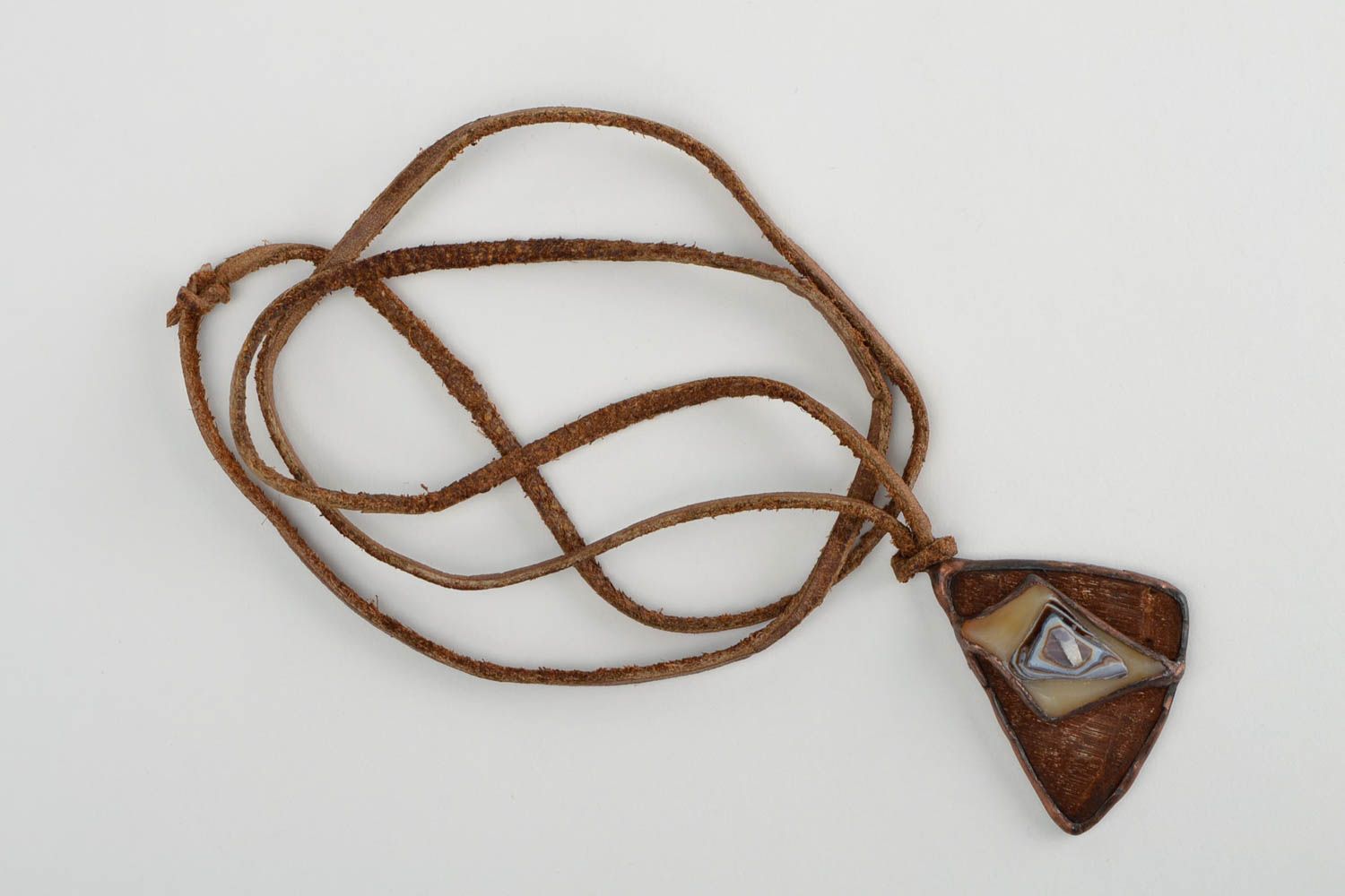Handmade pendant glass pendant unusual jewelry designer accessory gift ideas photo 1