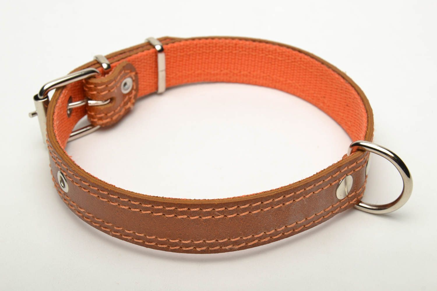 Leather dog collar photo 5