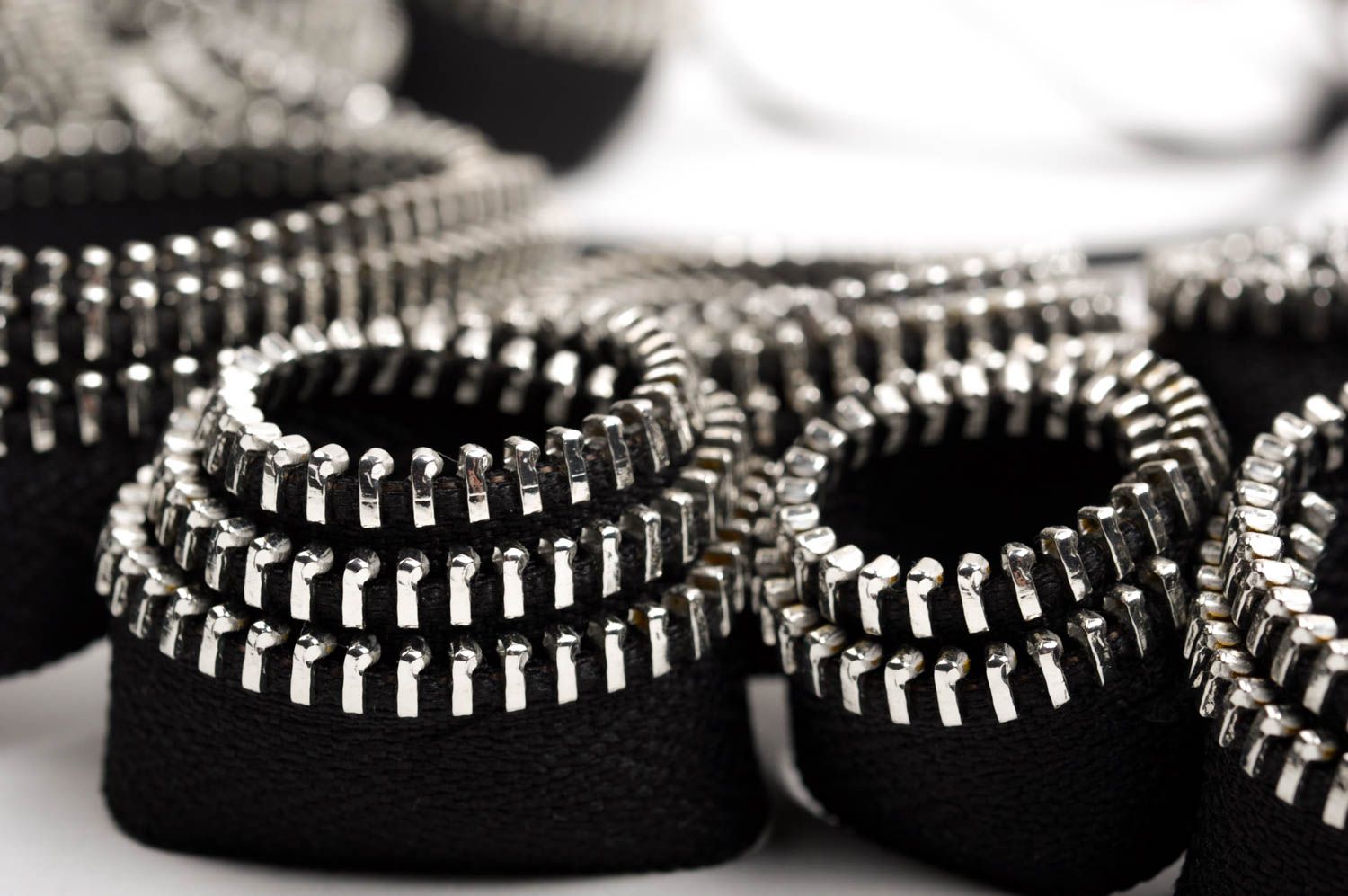 Zipper necklace handmade accessories design jewelry big necklace textile jewelry photo 4
