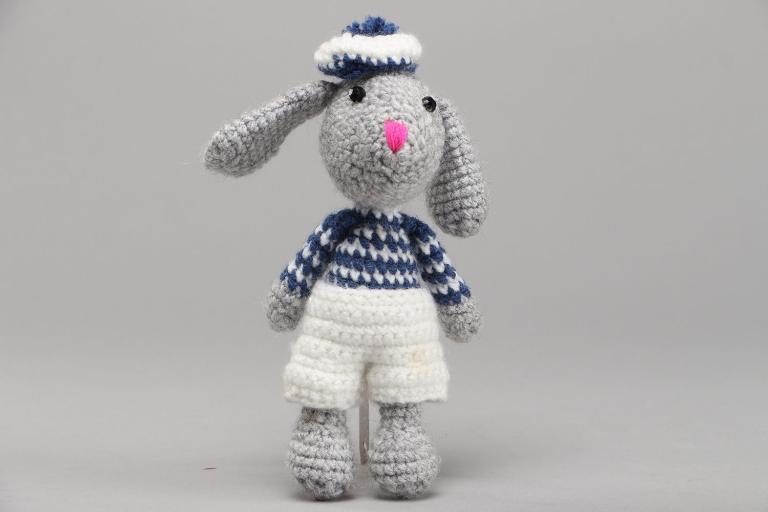 Designer soft crochet toy Hare photo 1