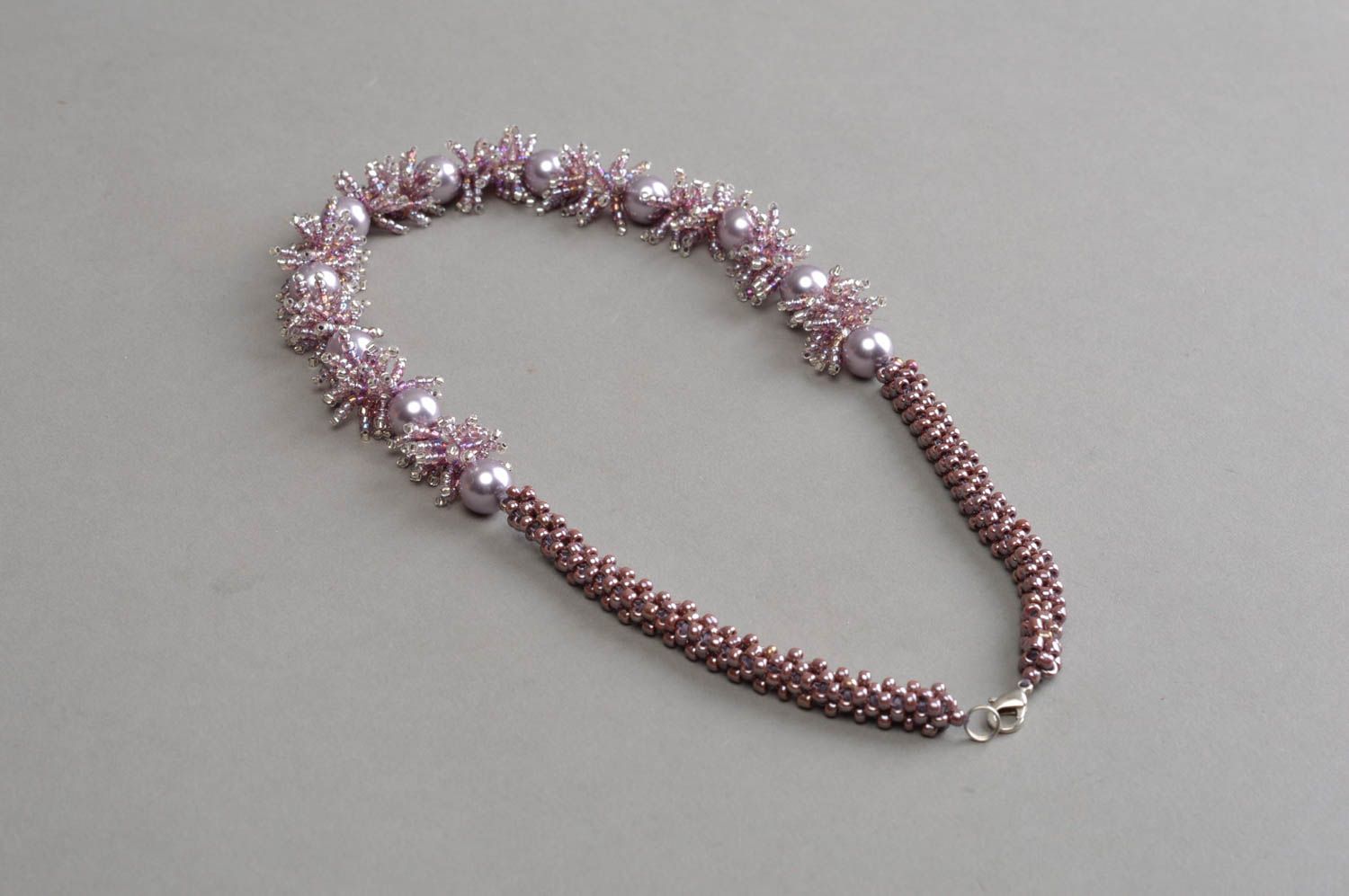 Beautiful handmade beaded necklace designer jewelry for girls gift ideas photo 3