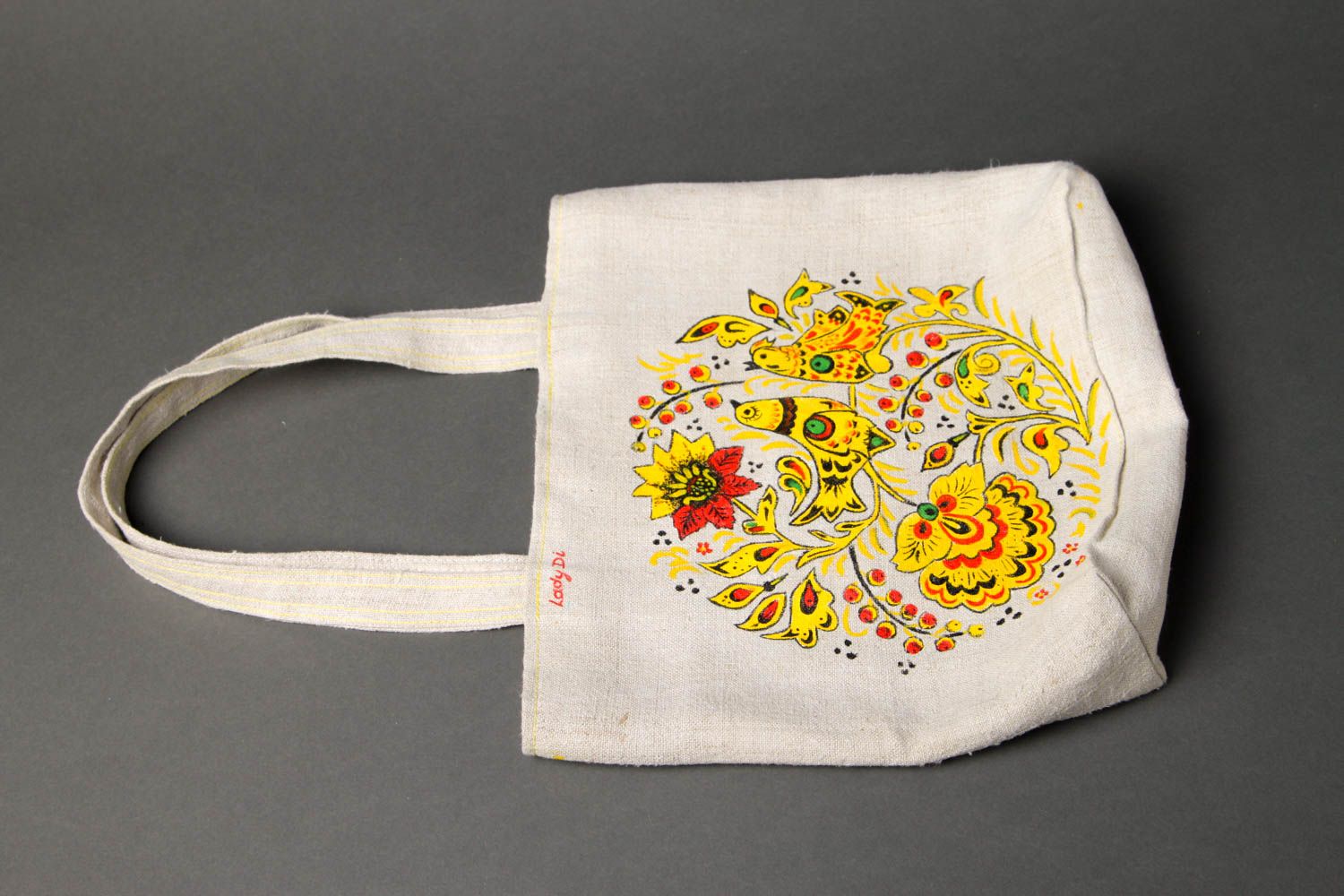 Bolso para mujer artesanal accesorio de moda bolso de tela de pintado original foto 2