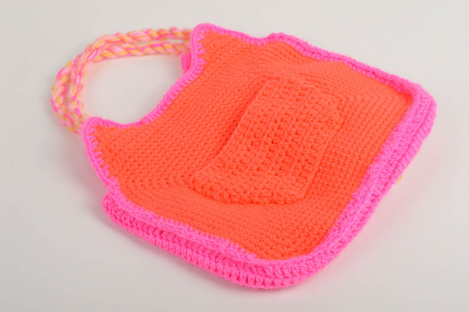 Women handbag for children little knitted handmade bag cat like bad for girls photo 5