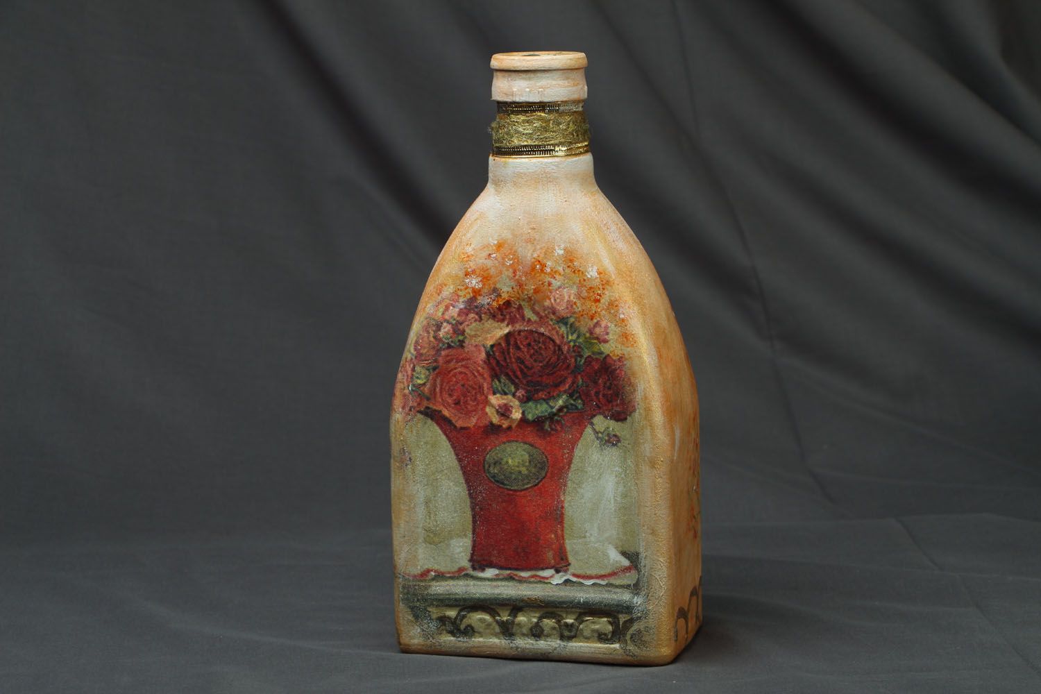 Homemade decorative bottle photo 1