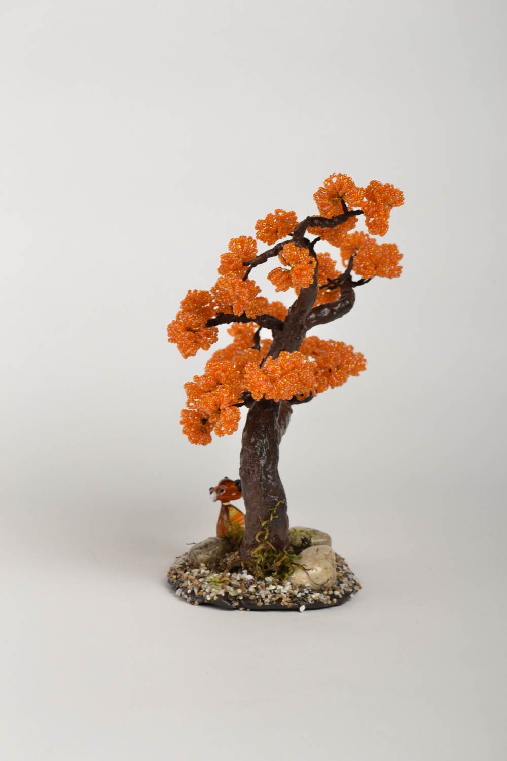 Handmade bonsai tree beaded topiary homemade home decor housewarming gifts  photo 3
