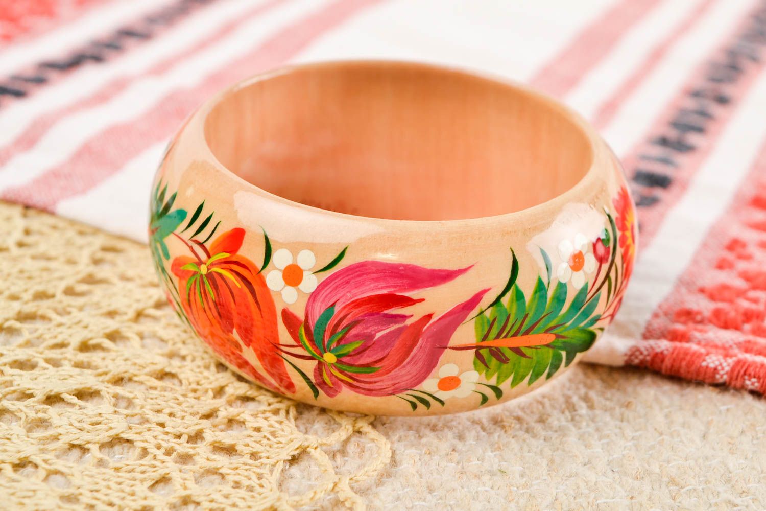 Handmade Damen Armband Schmuck für Frauen Geschenk für Frauen beige oriignell foto 2