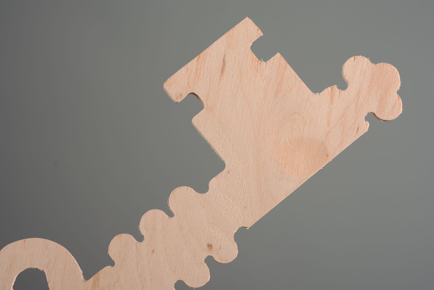 Holz Rohling in Form von einem Schlüssel foto 2