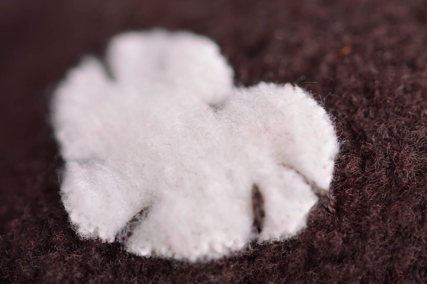 Kuscheltier Bär aus Stoff braun schön klein interessant lustig handgefertigt foto 4